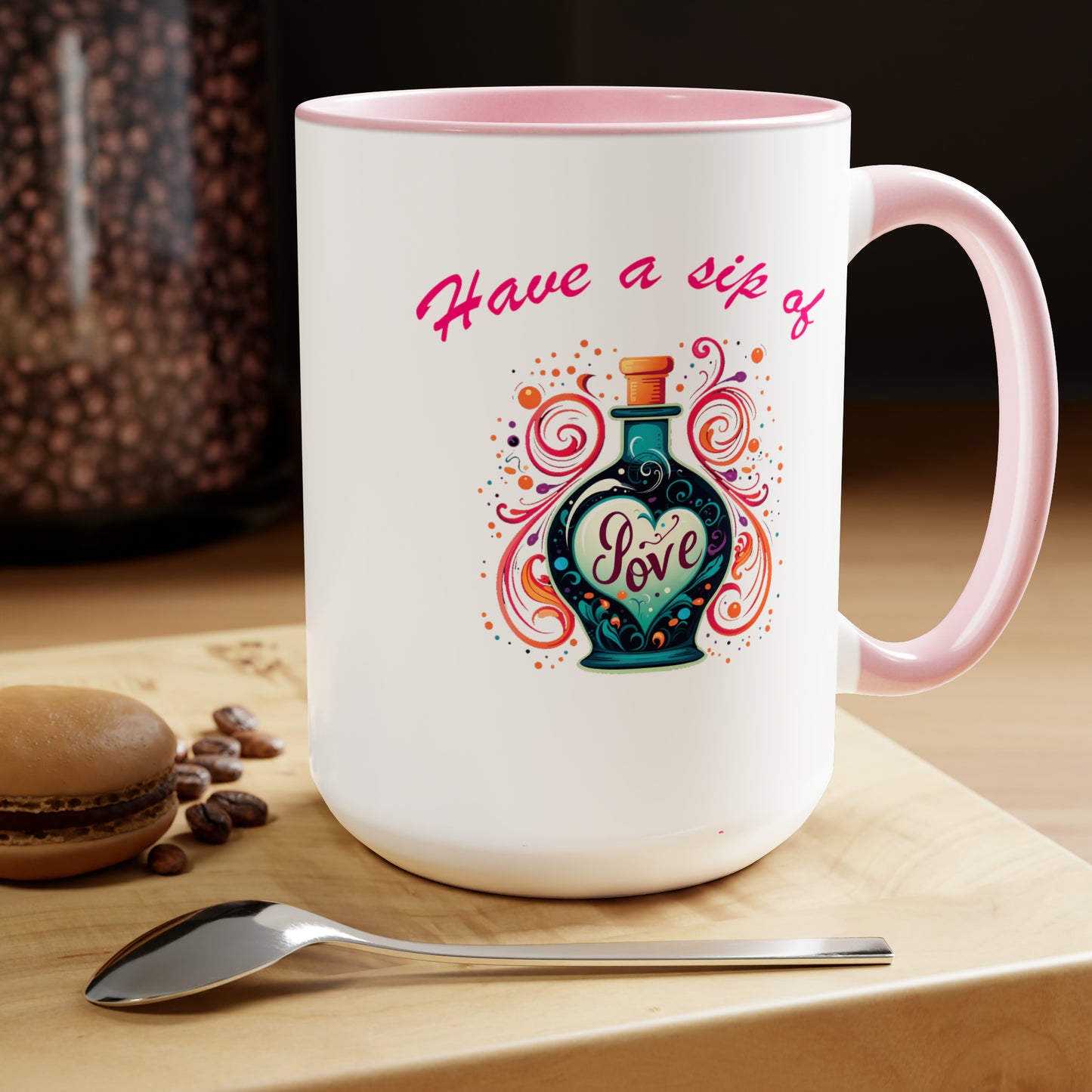 Sip of Love Two-Tone Coffee Mug (15oz)