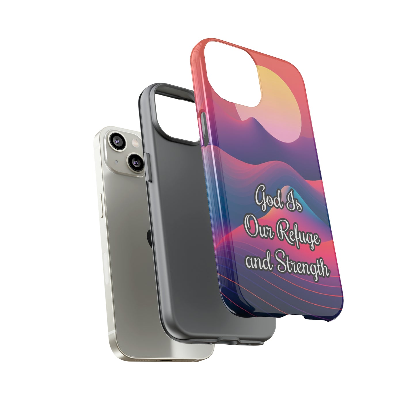 God is our refuge and strength | Dual-layer Phone Case - iPhone or Samsung