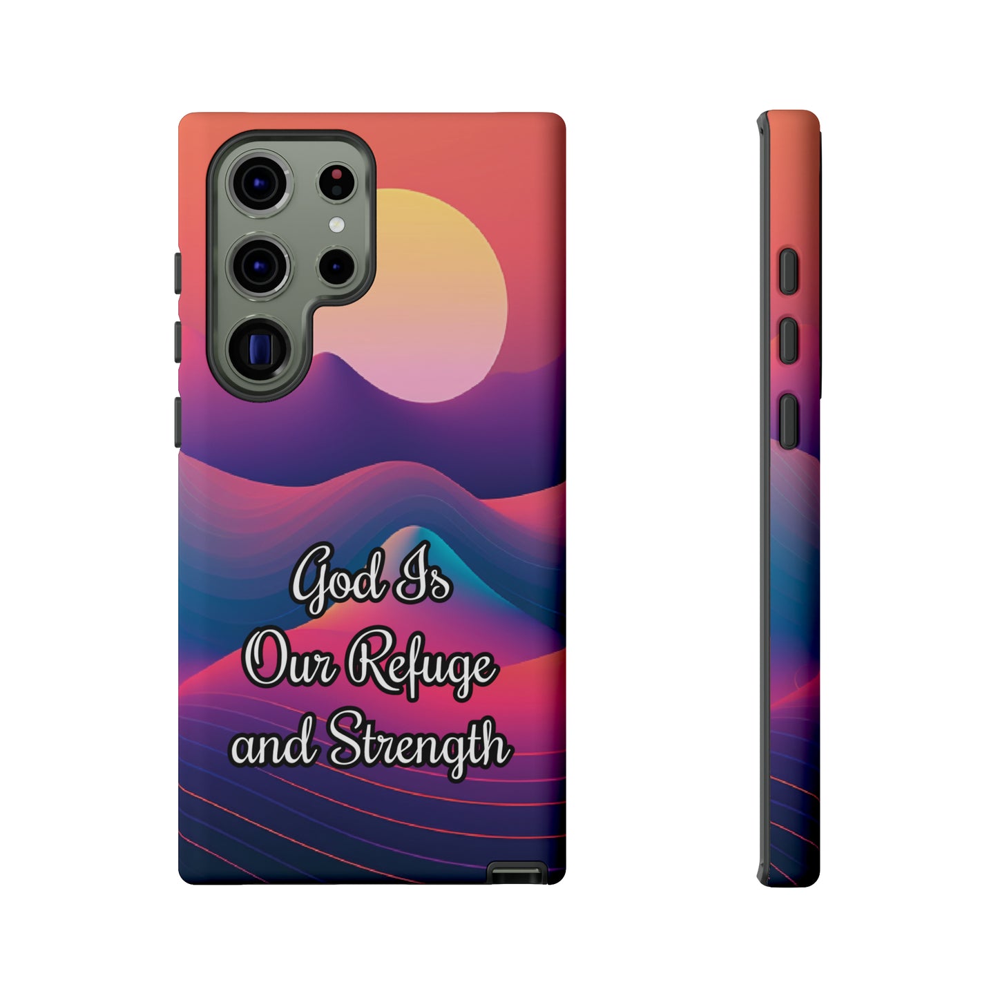 God is our refuge and strength | Dual-layer Phone Case - iPhone or Samsung