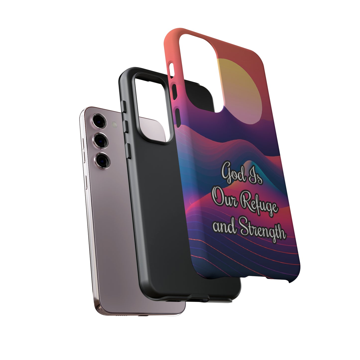 God is our refuge and strength | Dual-layer Phone Case - iPhone or Samsung