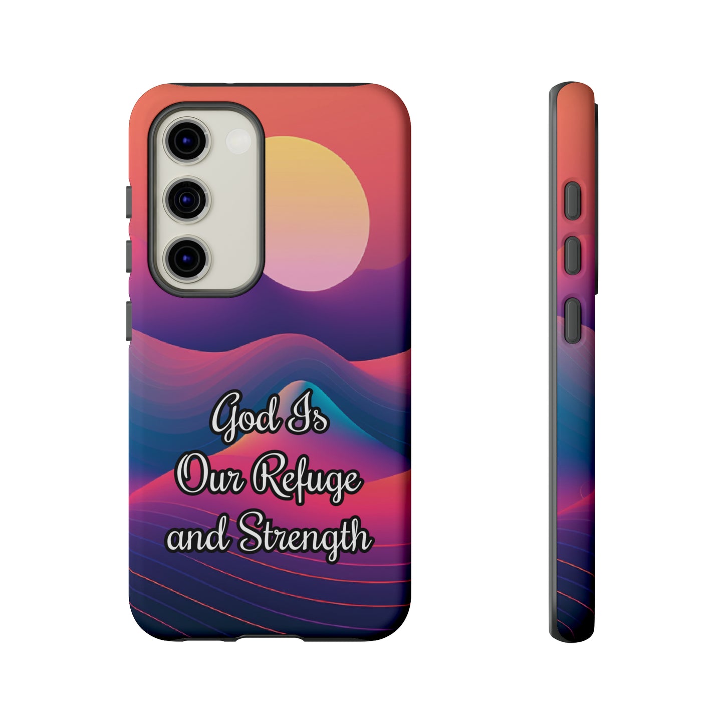 God is our refuge and strength | Dual-layer Phone Case - iPhone or Samsung