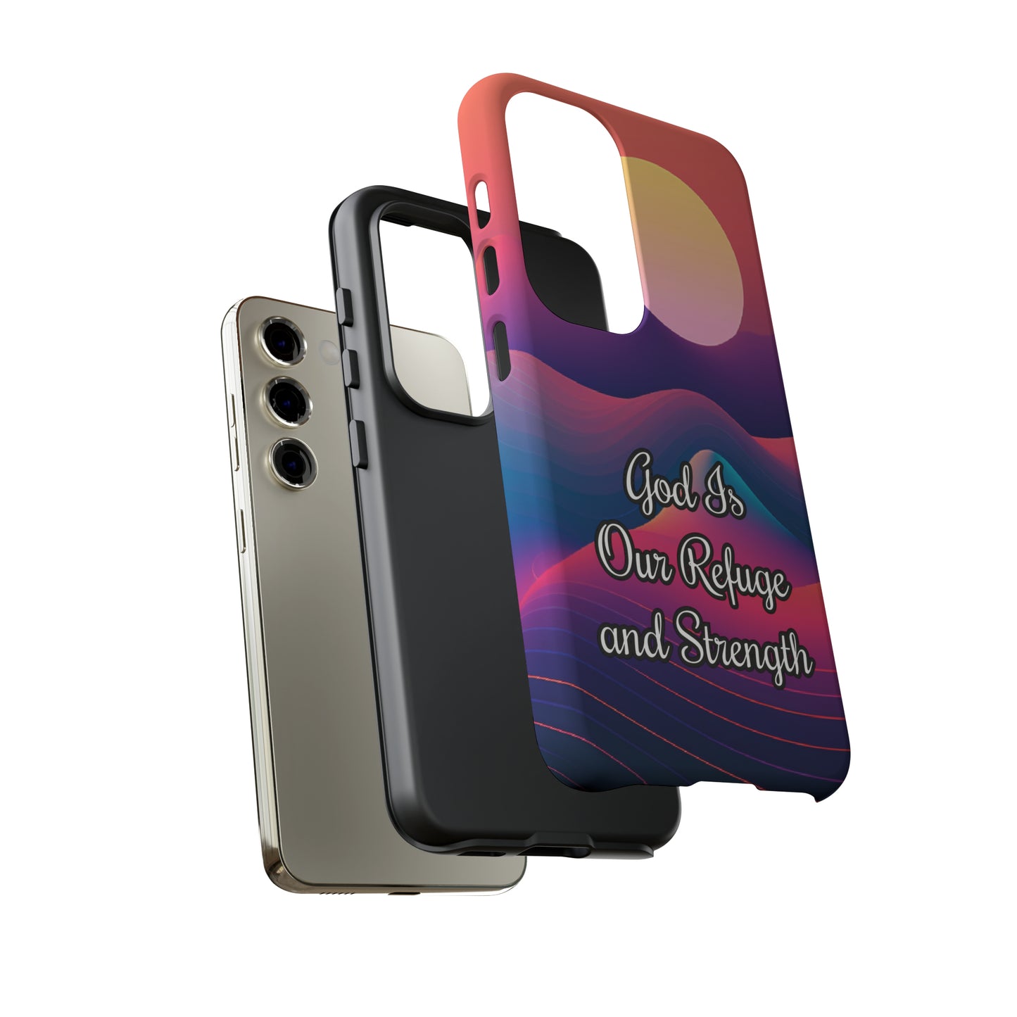 God is our refuge and strength | Dual-layer Phone Case - iPhone or Samsung