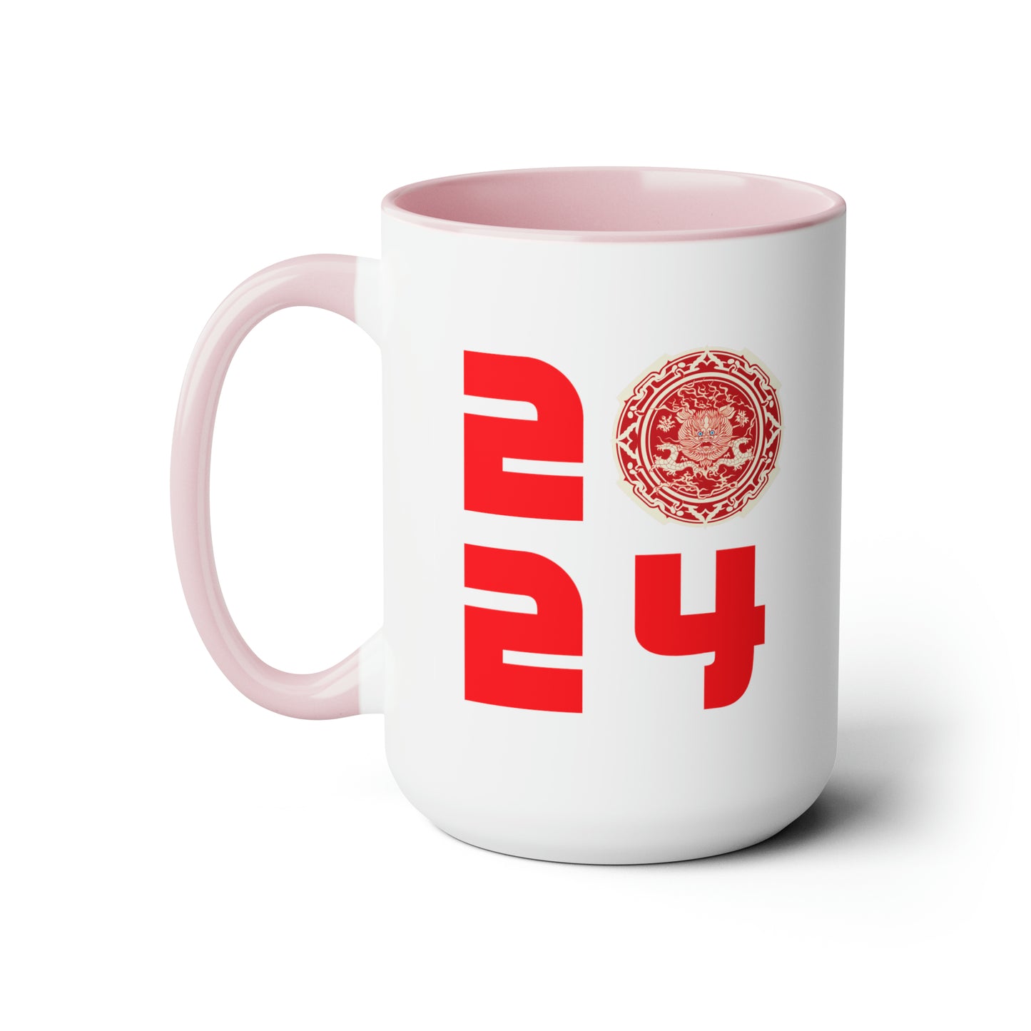 Year of The Dragon - 2024 Two-Tone Coffee Mug (15oz)