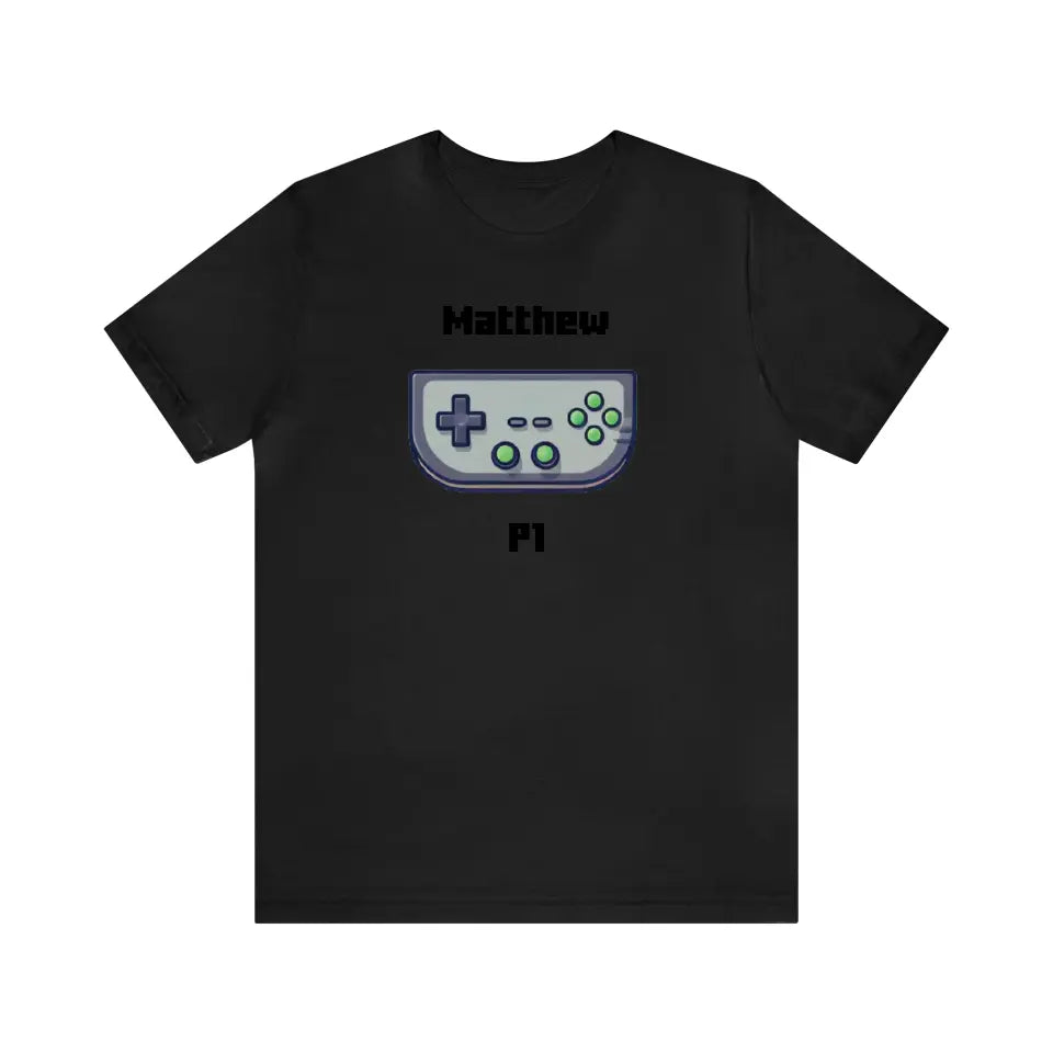  Customized Personalizer Game T-Shirt Black