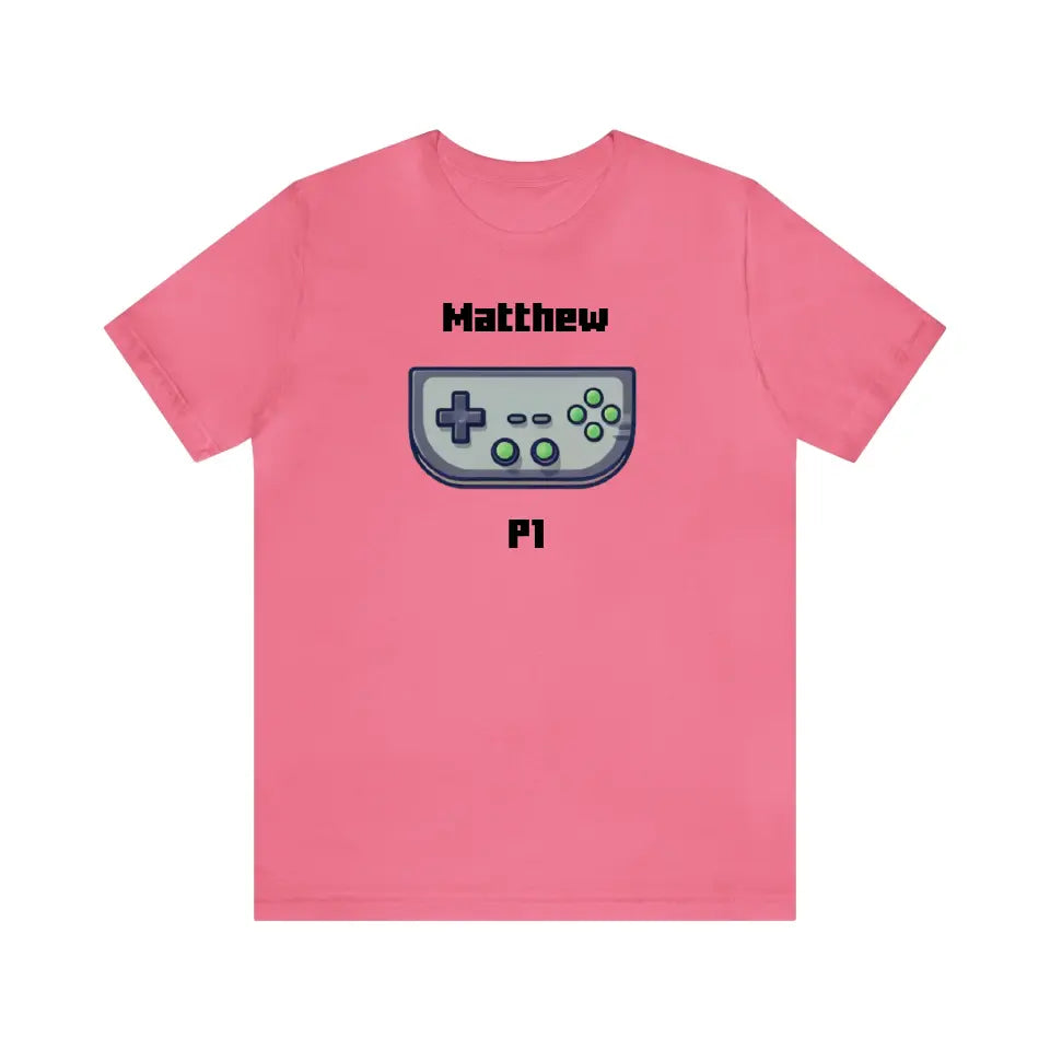 Customized Personalizer Game T-Shirt Charity Pink