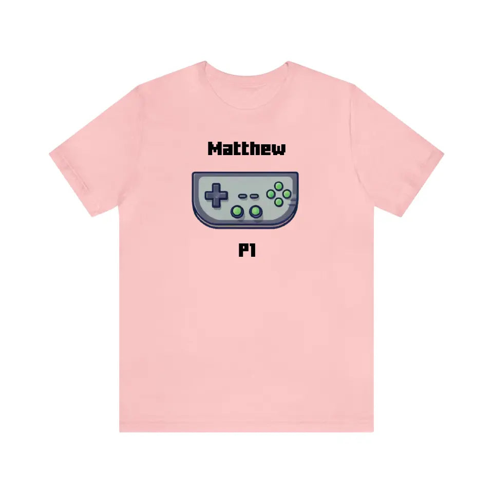 Customized Personalizer Game T-Shirt Pink