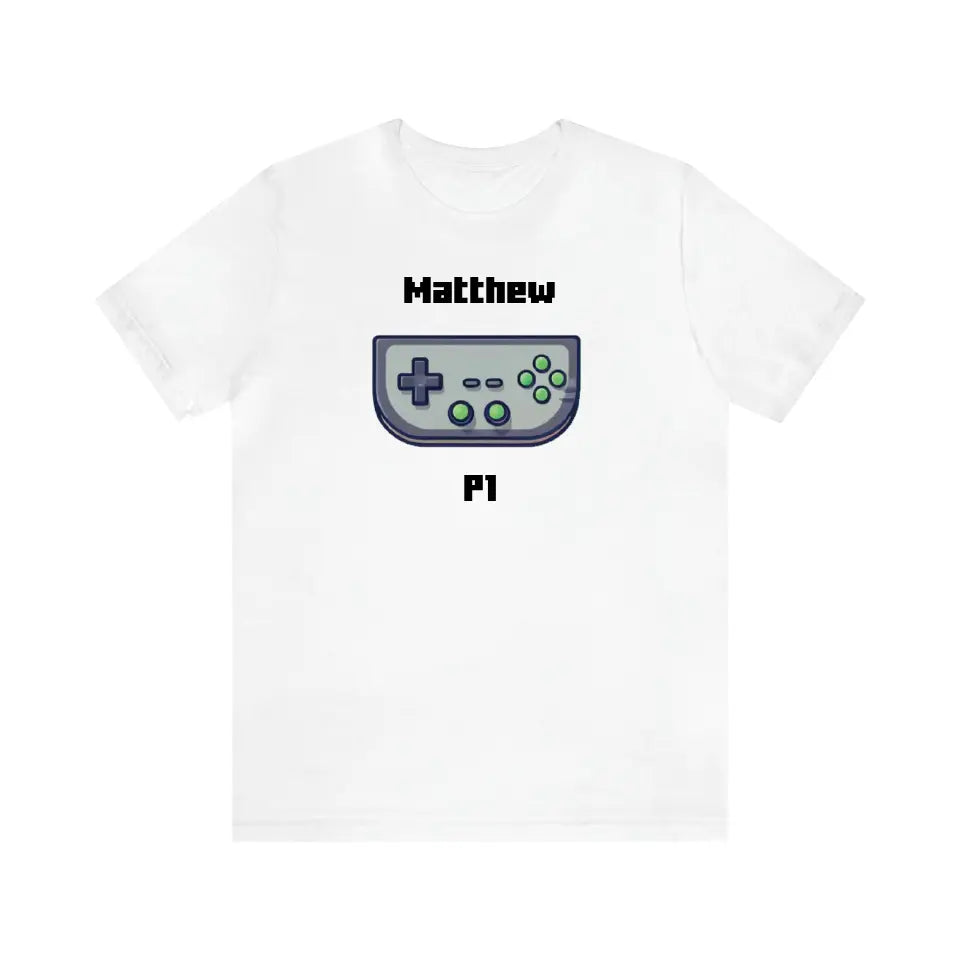 Customized Personalizer Game T-Shirt White