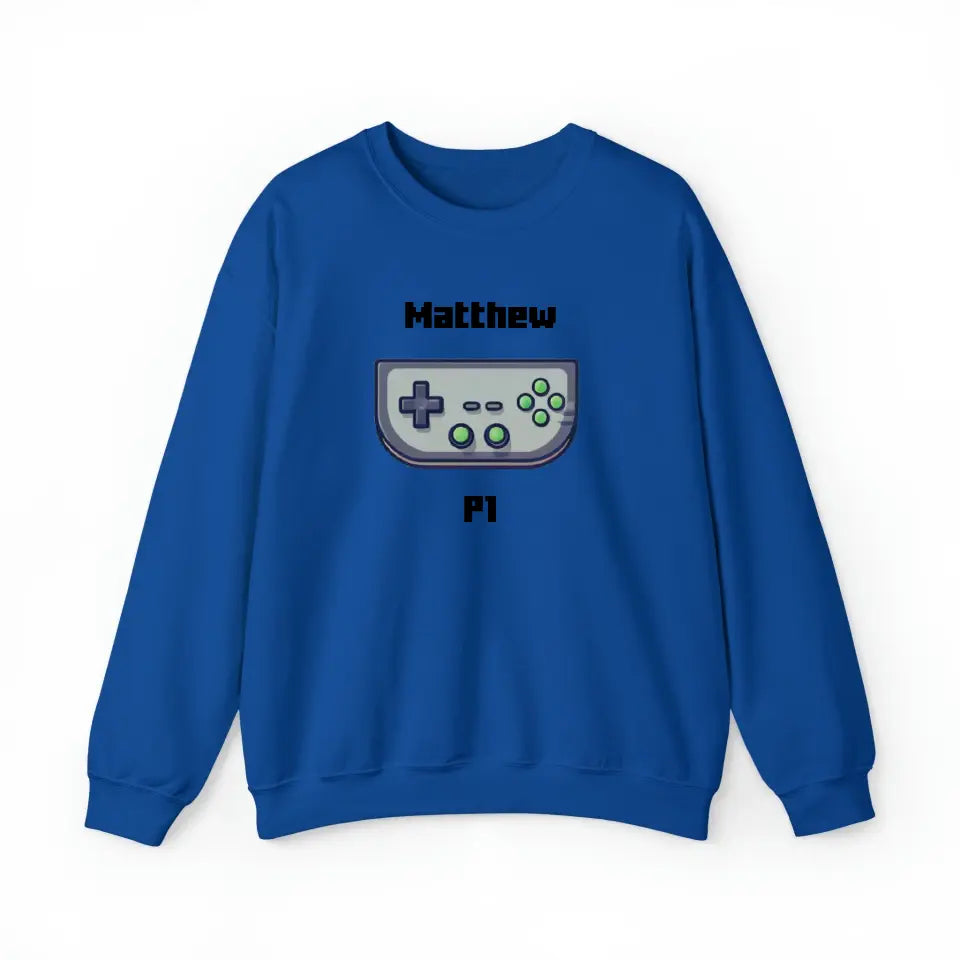 Customized Personalizer Game Sweatshirt Royal