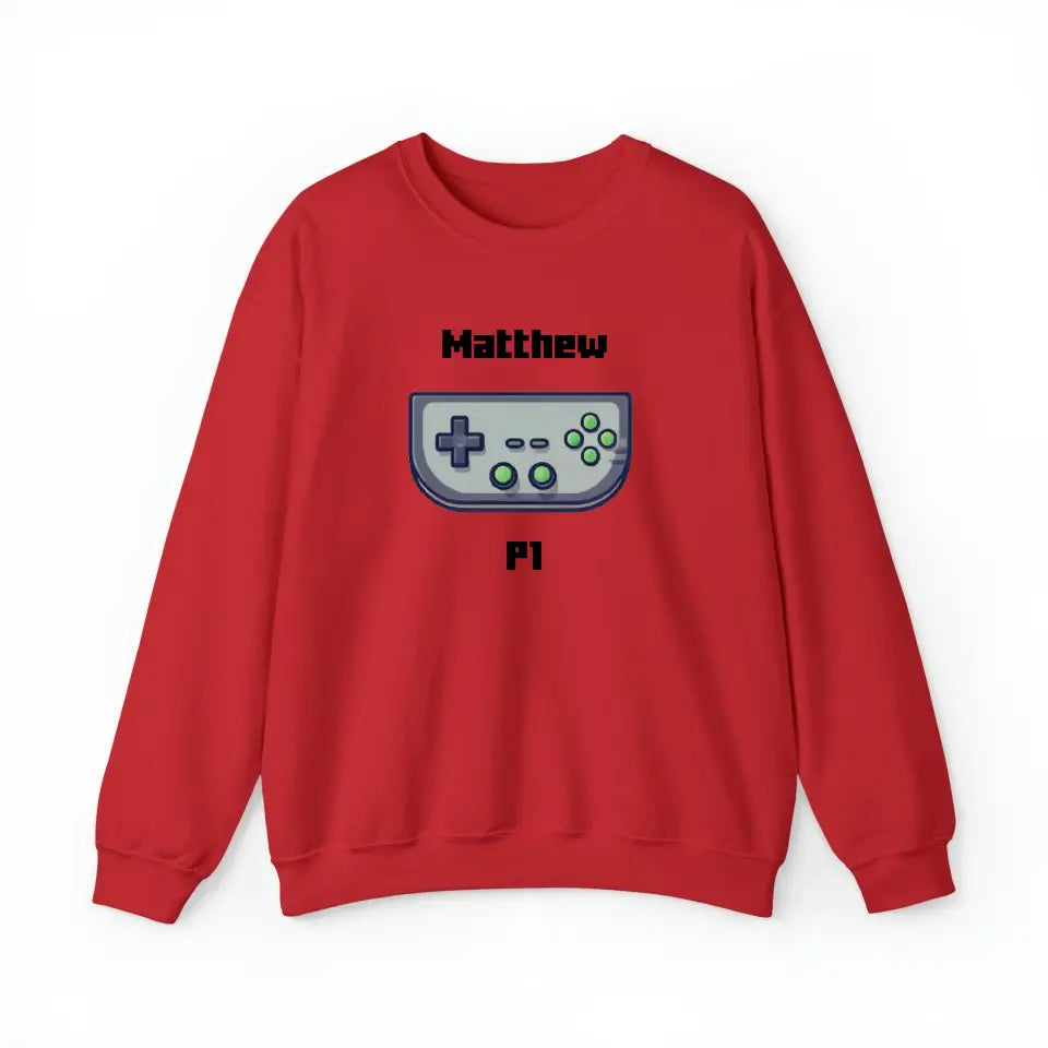 Customized Personalizer Game Sweatshirt Red