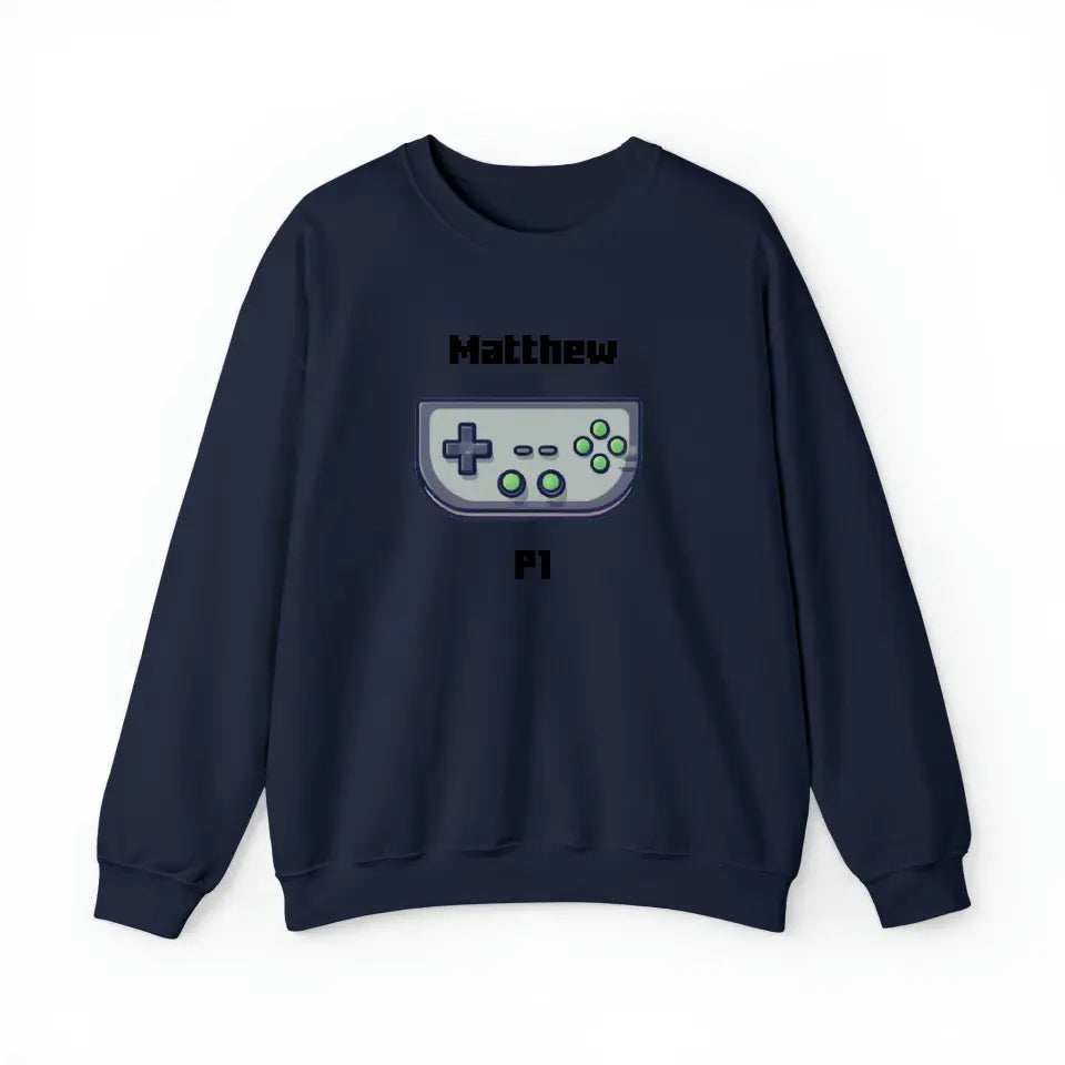 Customized Personalizer Game Sweatshirt Navy