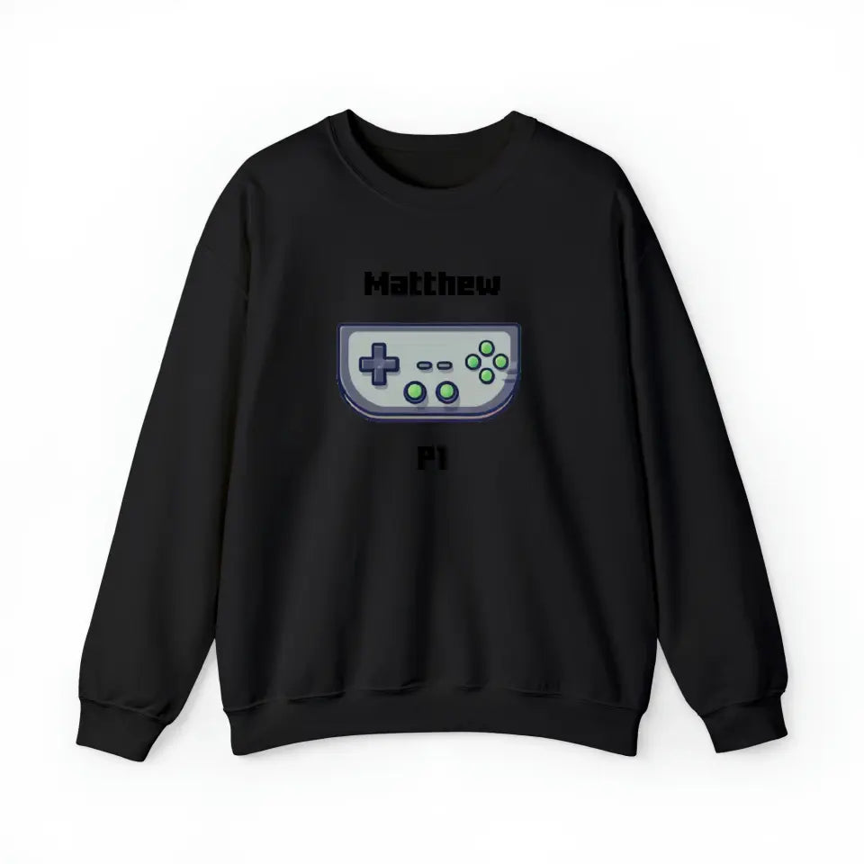 Customized Personalizer Game Sweatshirt Black