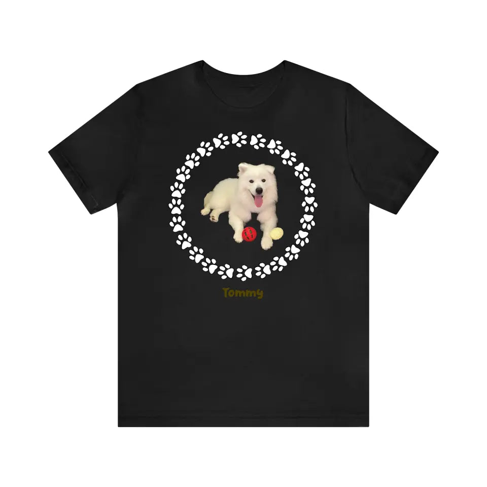 Customized Personalizer Dog T-Shirt Black