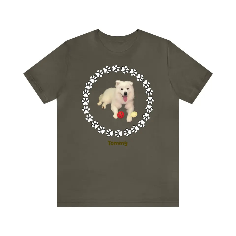 Customized Personalizer Dog T-Shirt Army