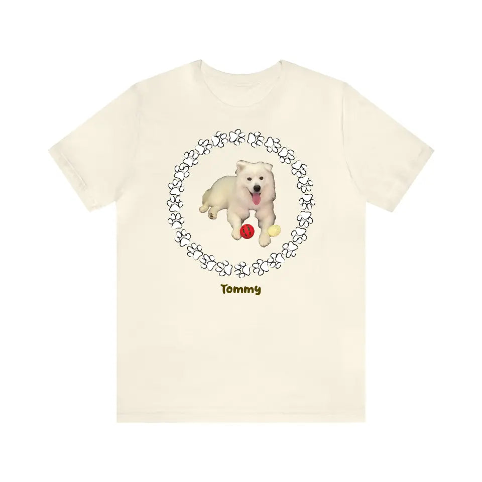 Customized Personalizer Dog T-Shirt Natural