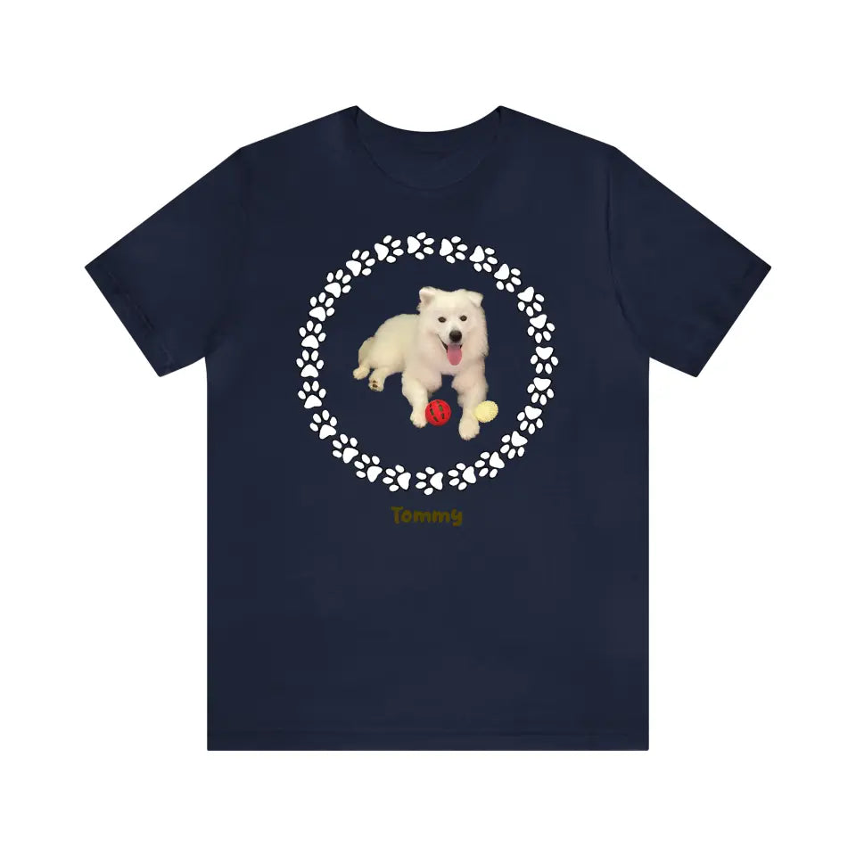 Customized Personalizer Dog T-Shirt Navy