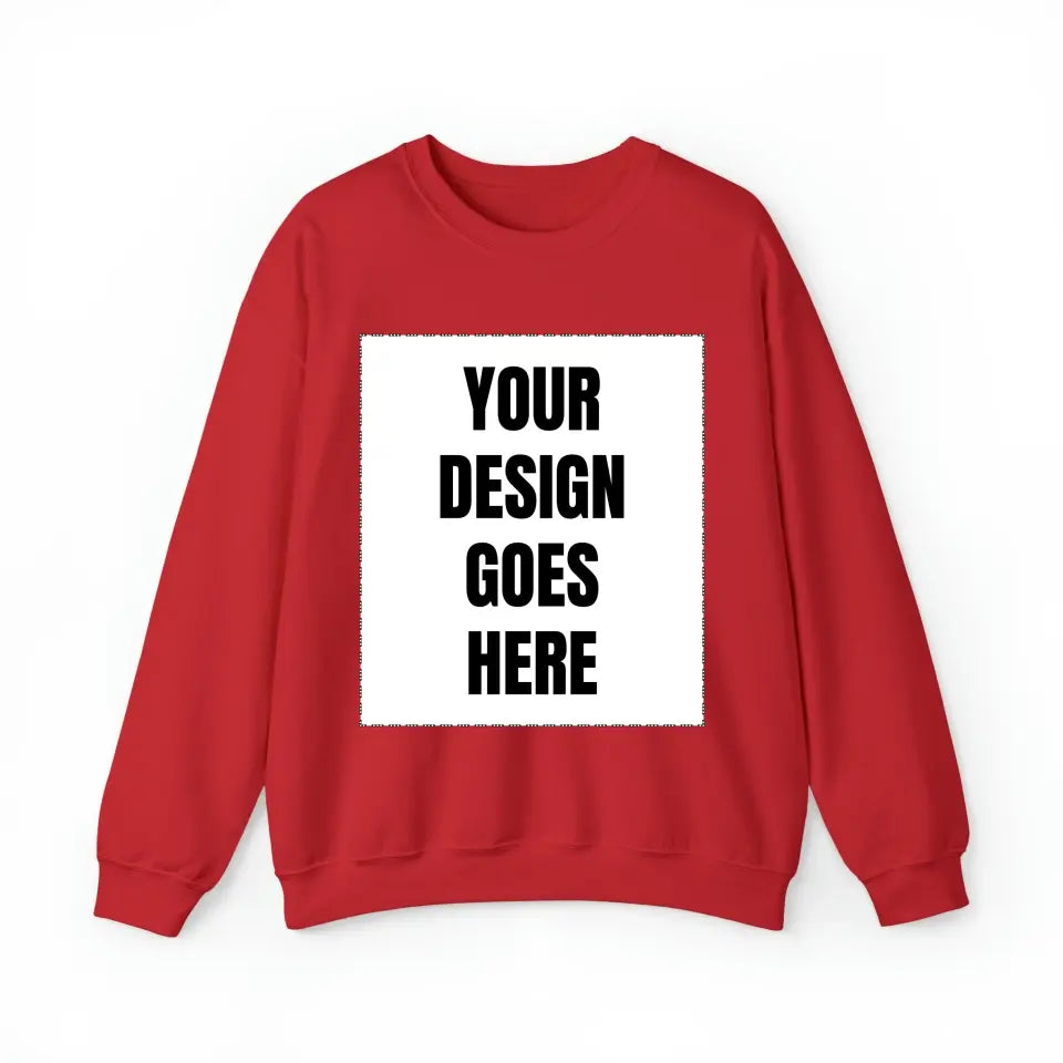 Customized Personalizer Sweatshirt Red