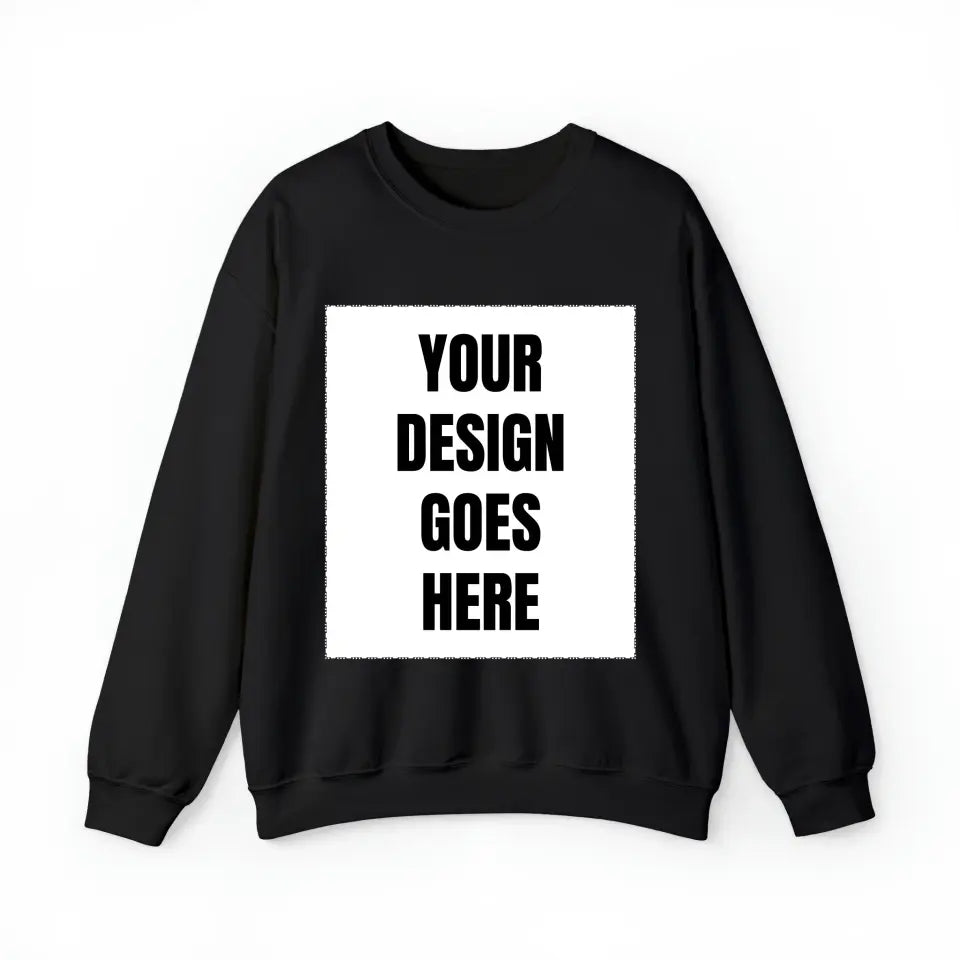 Customized Personalizer Sweatshirt Black