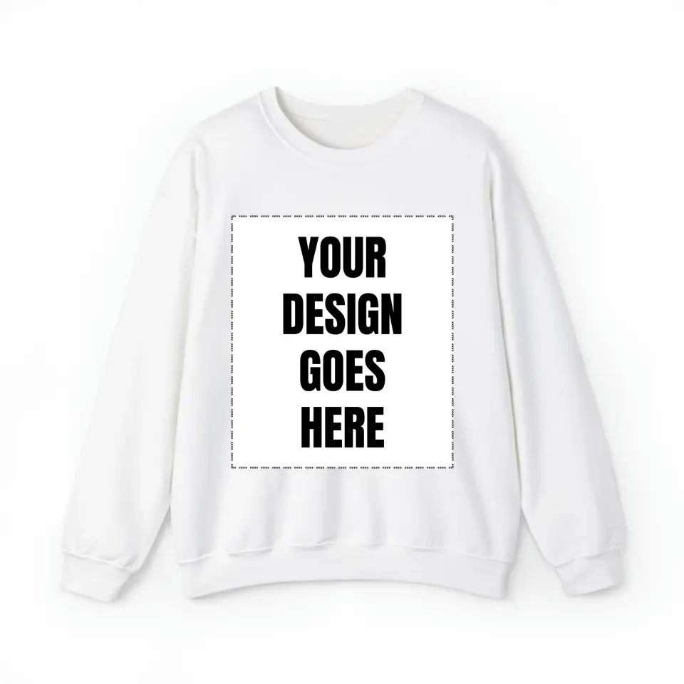 Customized Personalizer Sweatshirt White