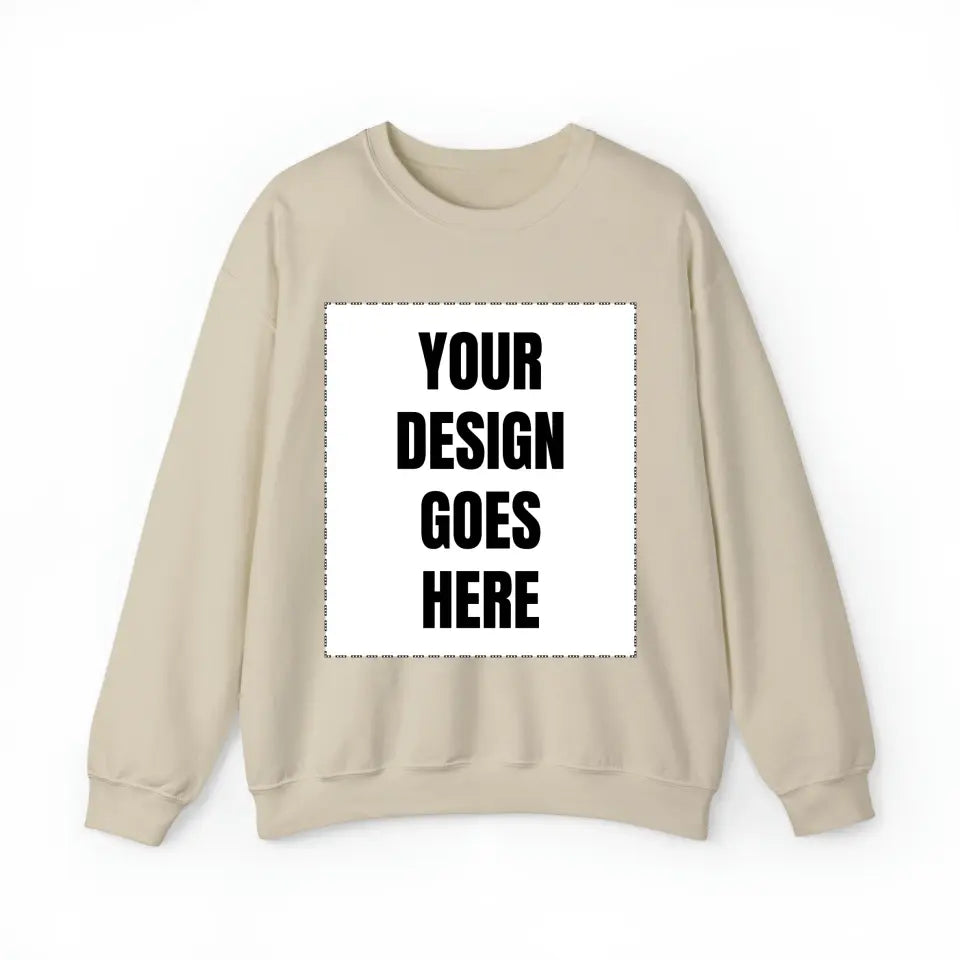 Customized Personalizer Sweatshirt Sand