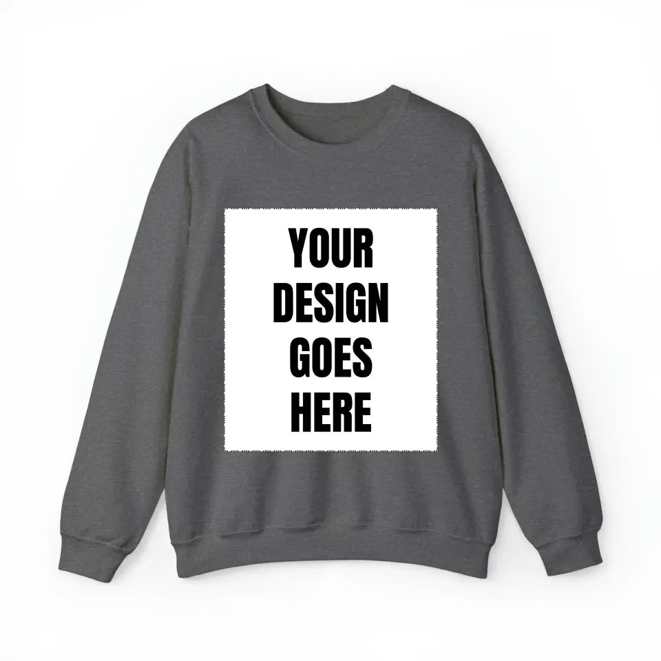 Customized Personalizer Sweatshirt Graphite Heather