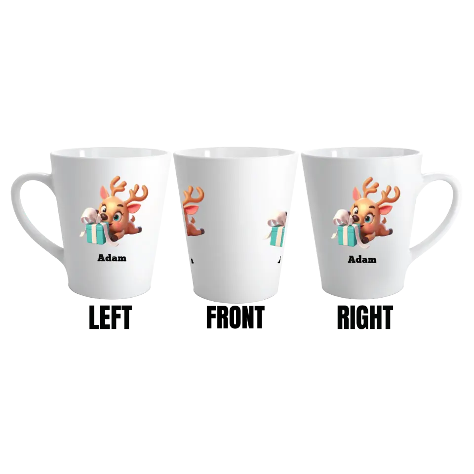 Customized Personalizer Baby Reindeer Mug (5 Choices & 50+ Variants)