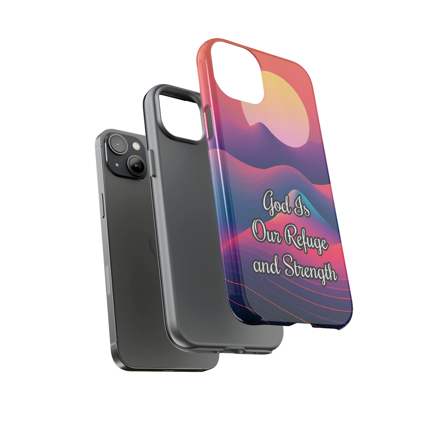 God is our refuge and strength | Dual-layer Phone Case - iPhone or Samsung