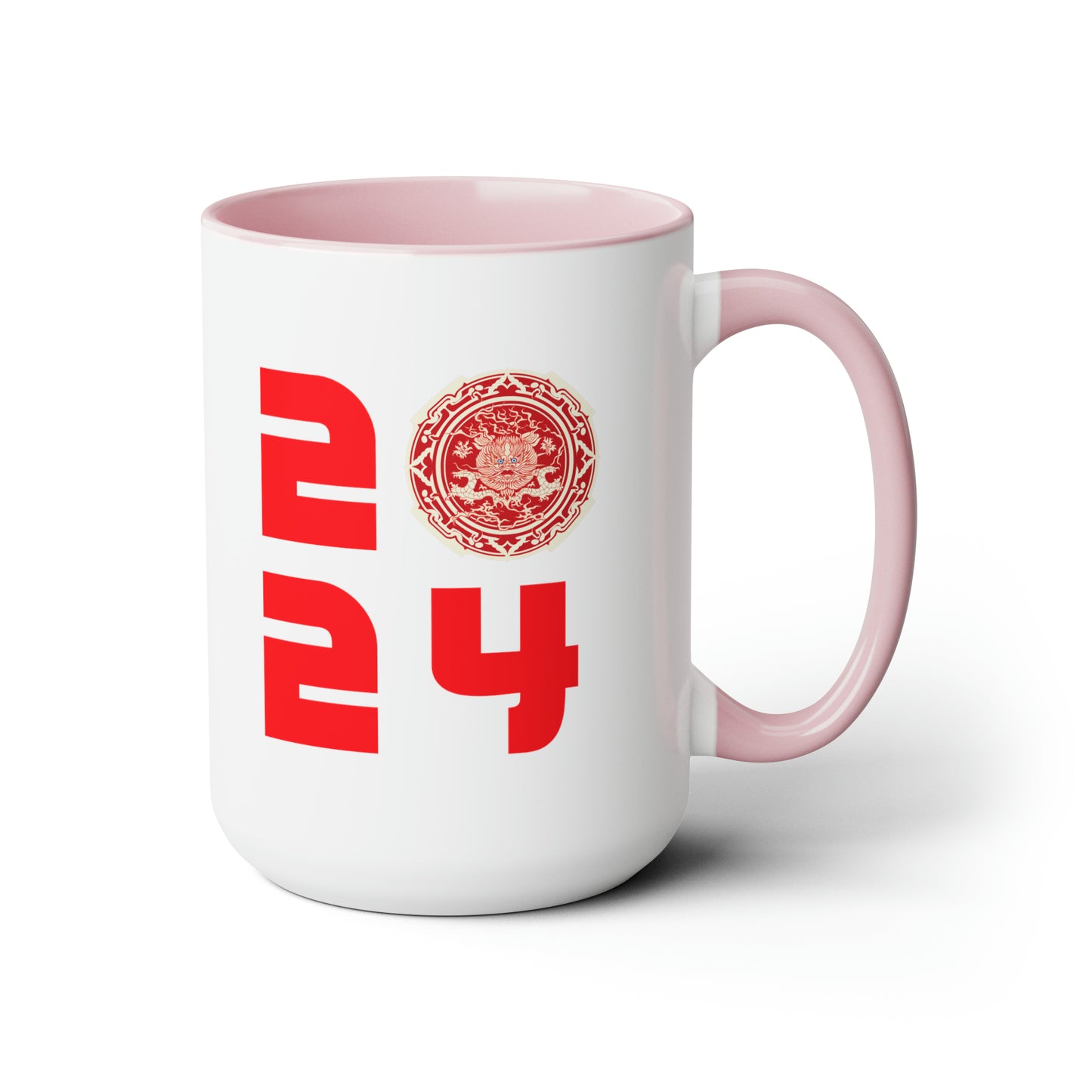 Year of The Dragon - 2024 Two-Tone Coffee Mug (15oz)