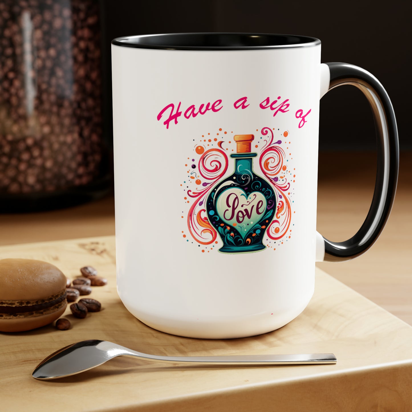 Sip of Love Two-Tone Coffee Mug (15oz)