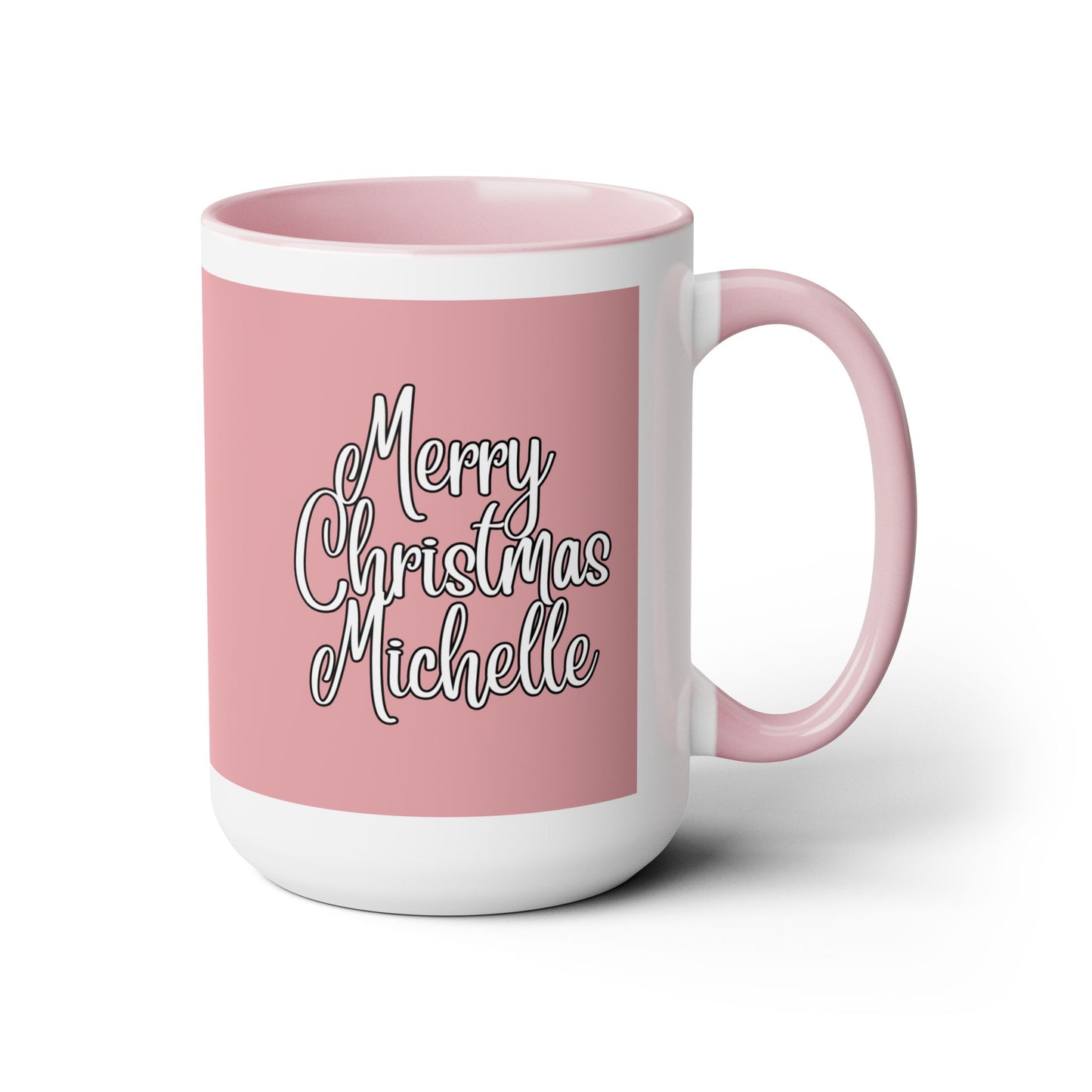 Good Morning/Merry Christmas |Two-Tone Coffee Mug (15oz)